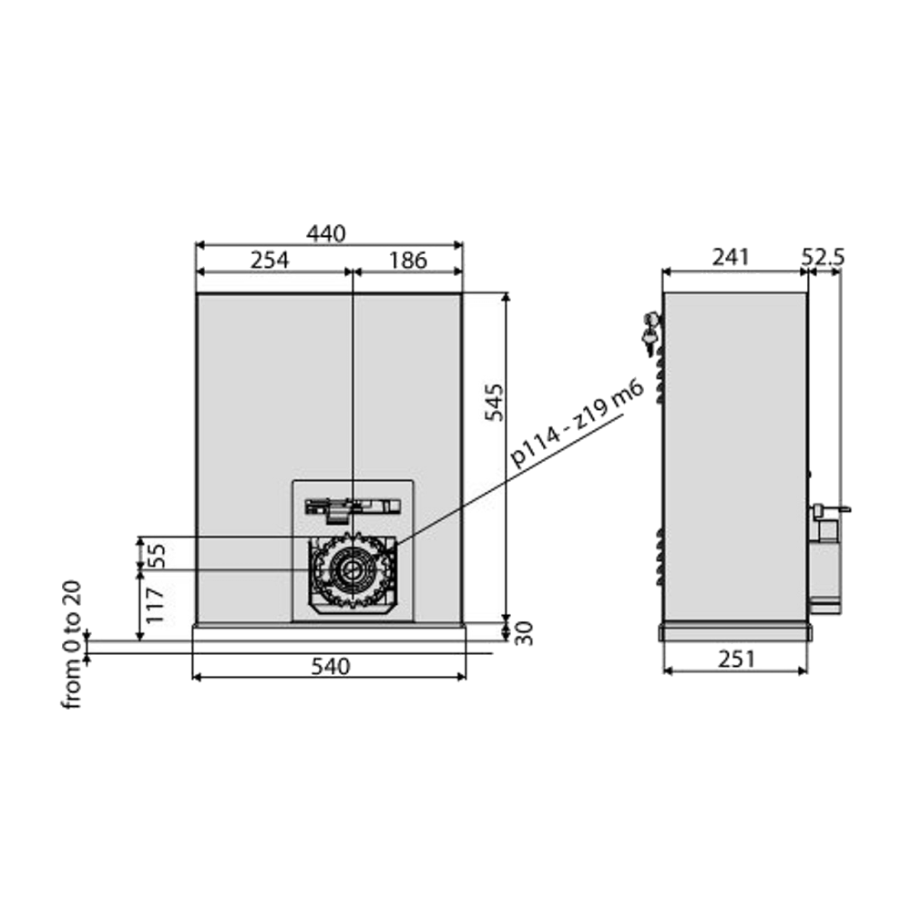 BFT SP3500 Sliding Gate Operator